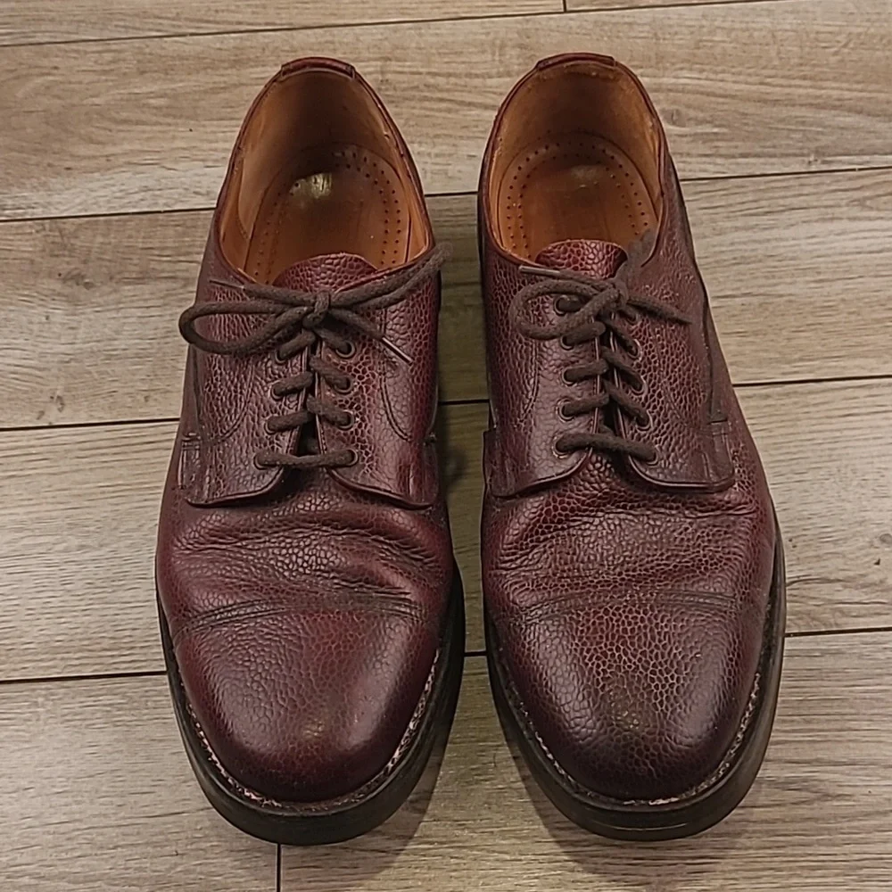 CHEANEY Cairngorm II Burgundy Leather Grain 10 F (EU) / 11 F US Derby Mens Shoes